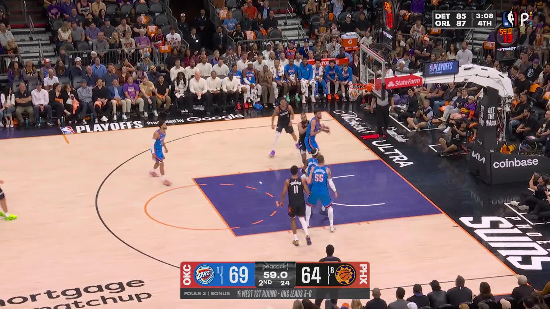Collin Gillespie knocks it down from deep