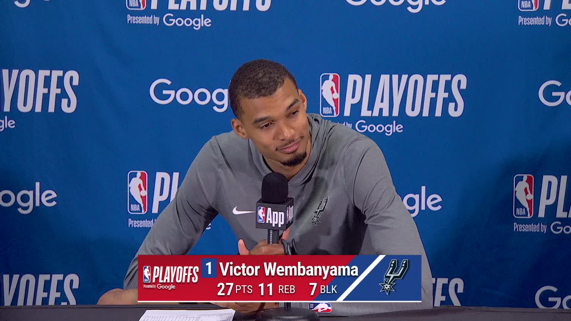 SAS 114, POR 93: Victor Wembanyama Postgame Media Availability