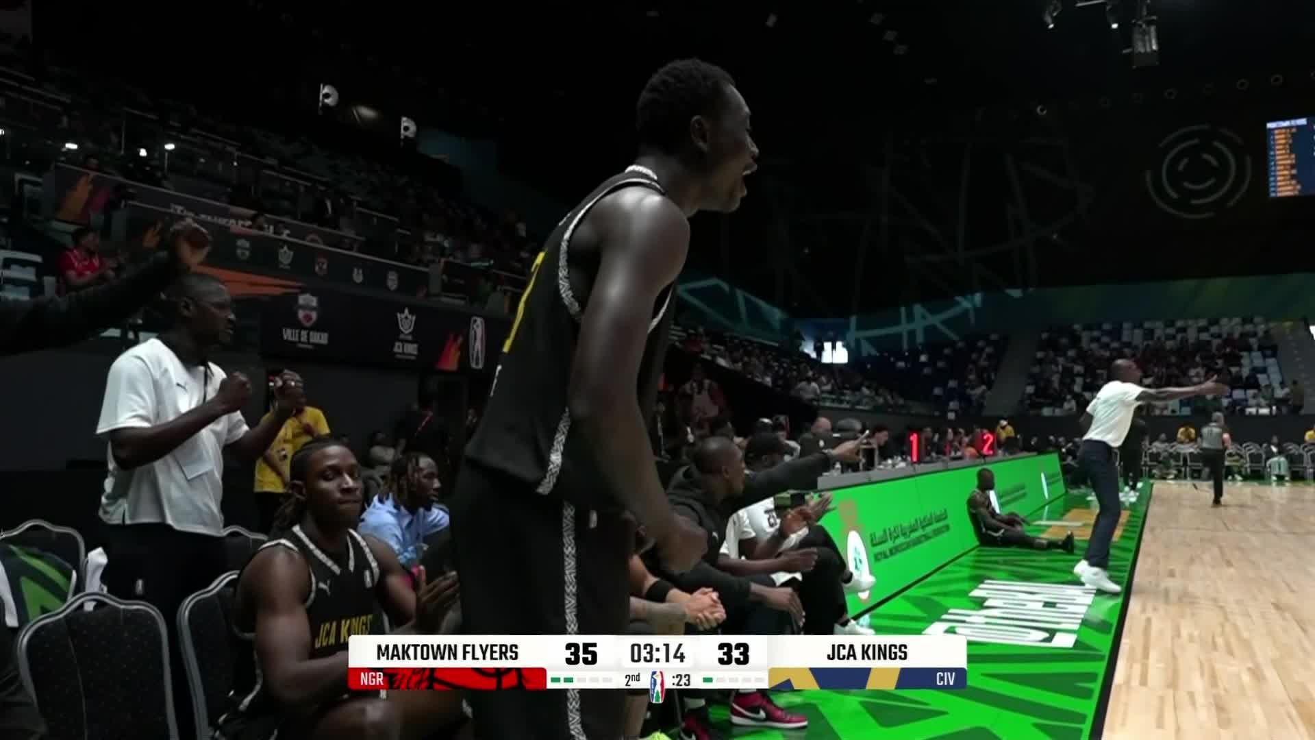 Highlights from Jonathan Patrick Cisse's 15 -Maktown Flyers Nigeria vs. Jca Kings Côte D'ivoire