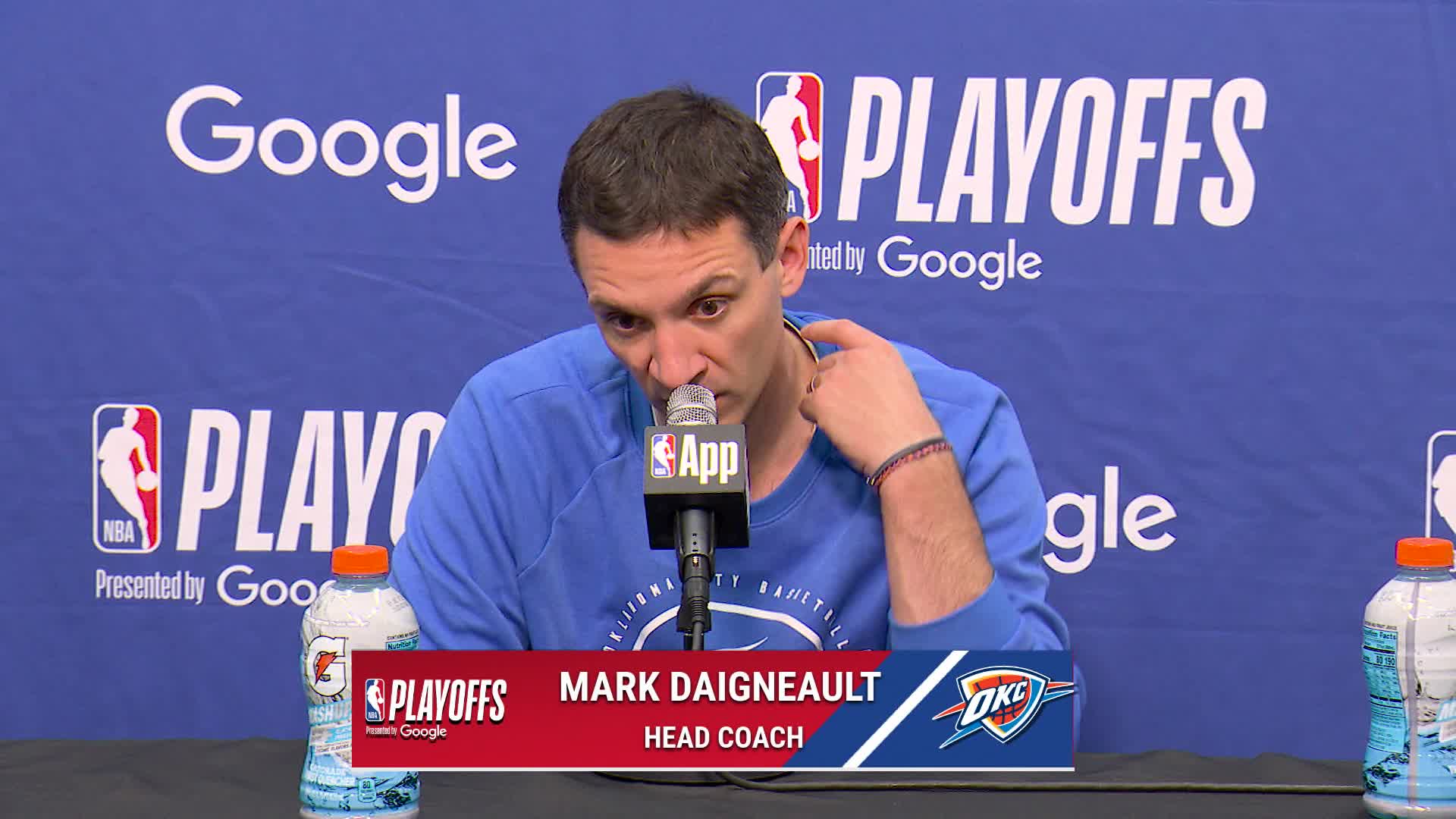 OKC 131, PHX 122: Thunder coach Mark Daigneault Postgame Media Availability