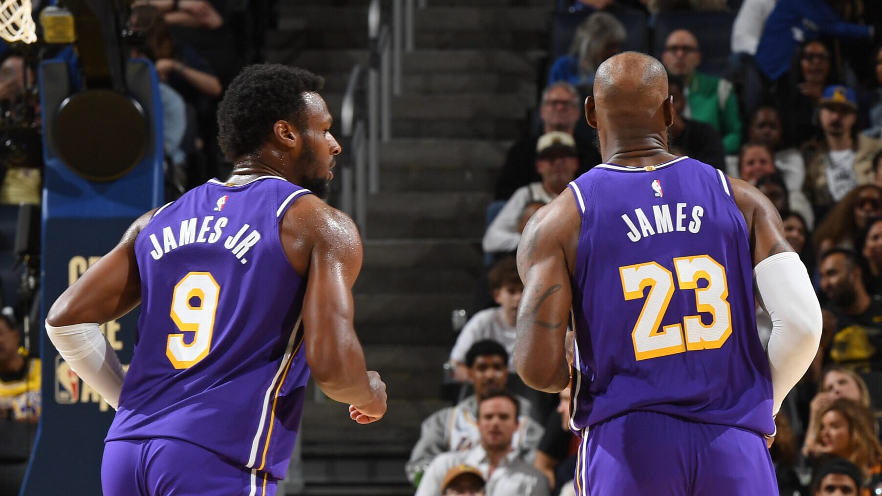 Bronny and LeBron James are looking forward to postseason playing time together with the Lakers