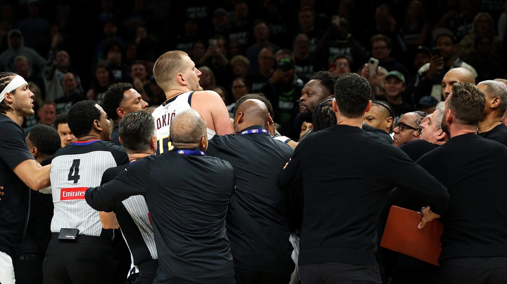 Nikola Jokić fined $50,000, Julius Randle fined $35,000 for Nuggets-Wolves incident