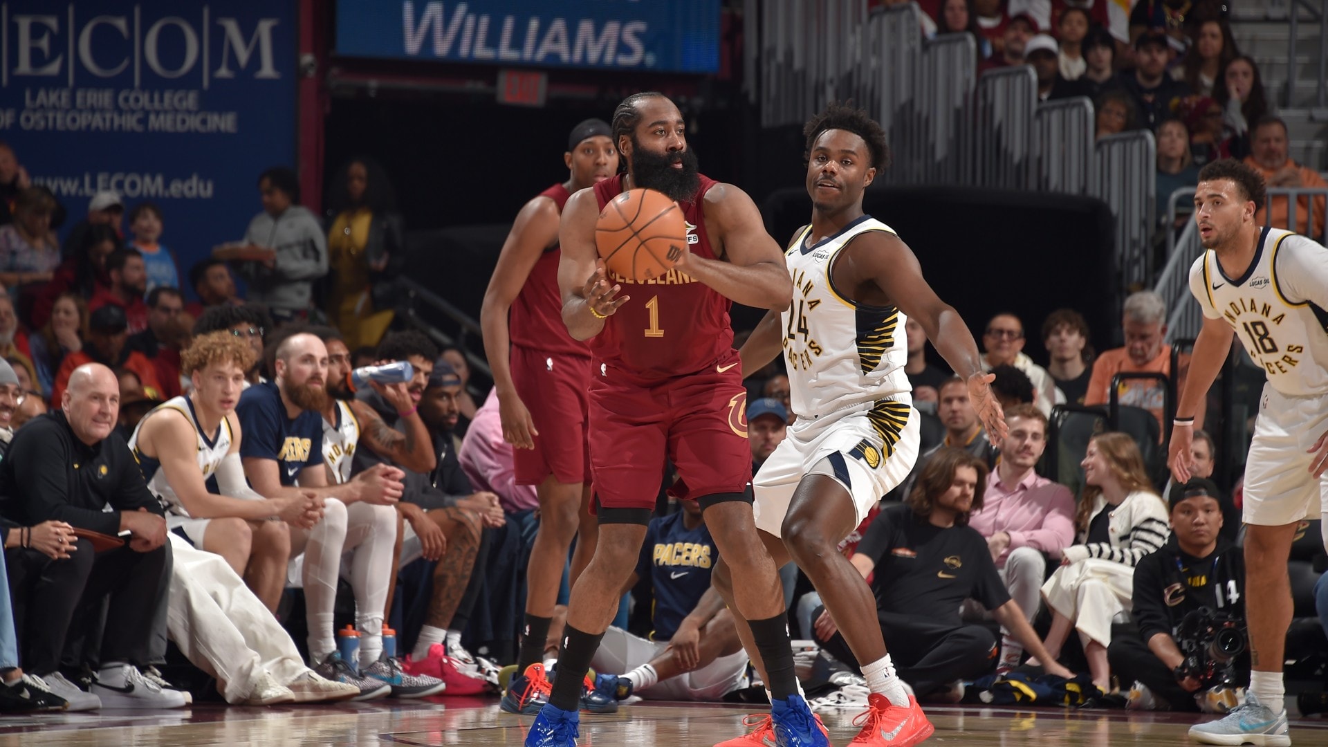 James Harden drops 28 points vs. Pacers