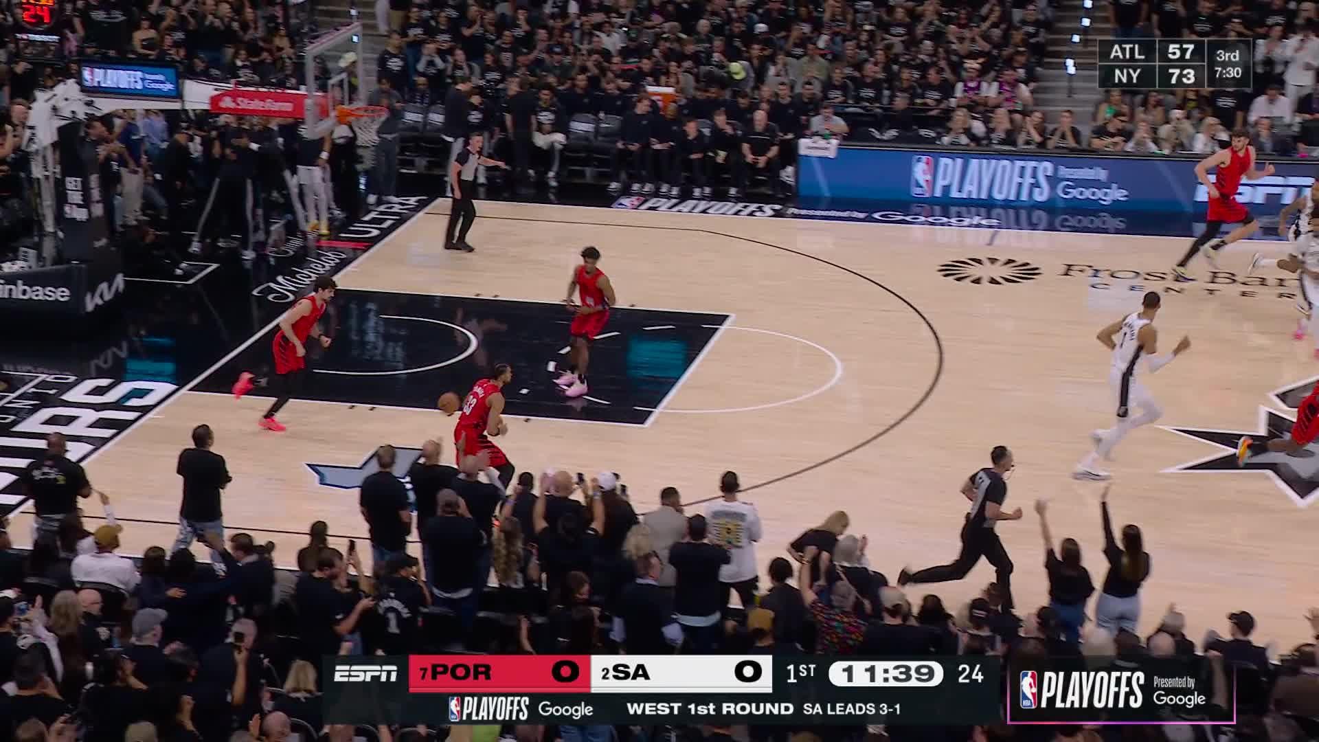 Devin Vassell scores the first bucket of the game