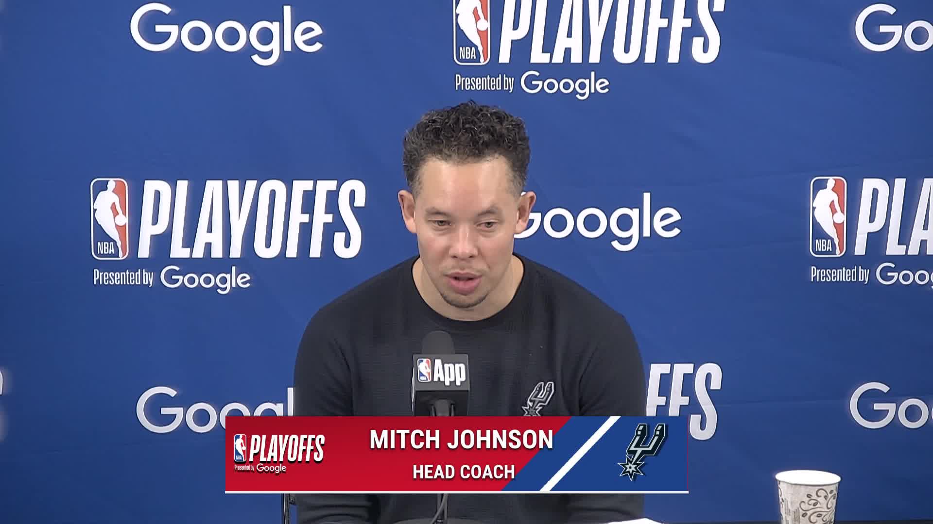 SAS 114, POR 95: Spurs coach Mitch Johnson Postgame Media Availability