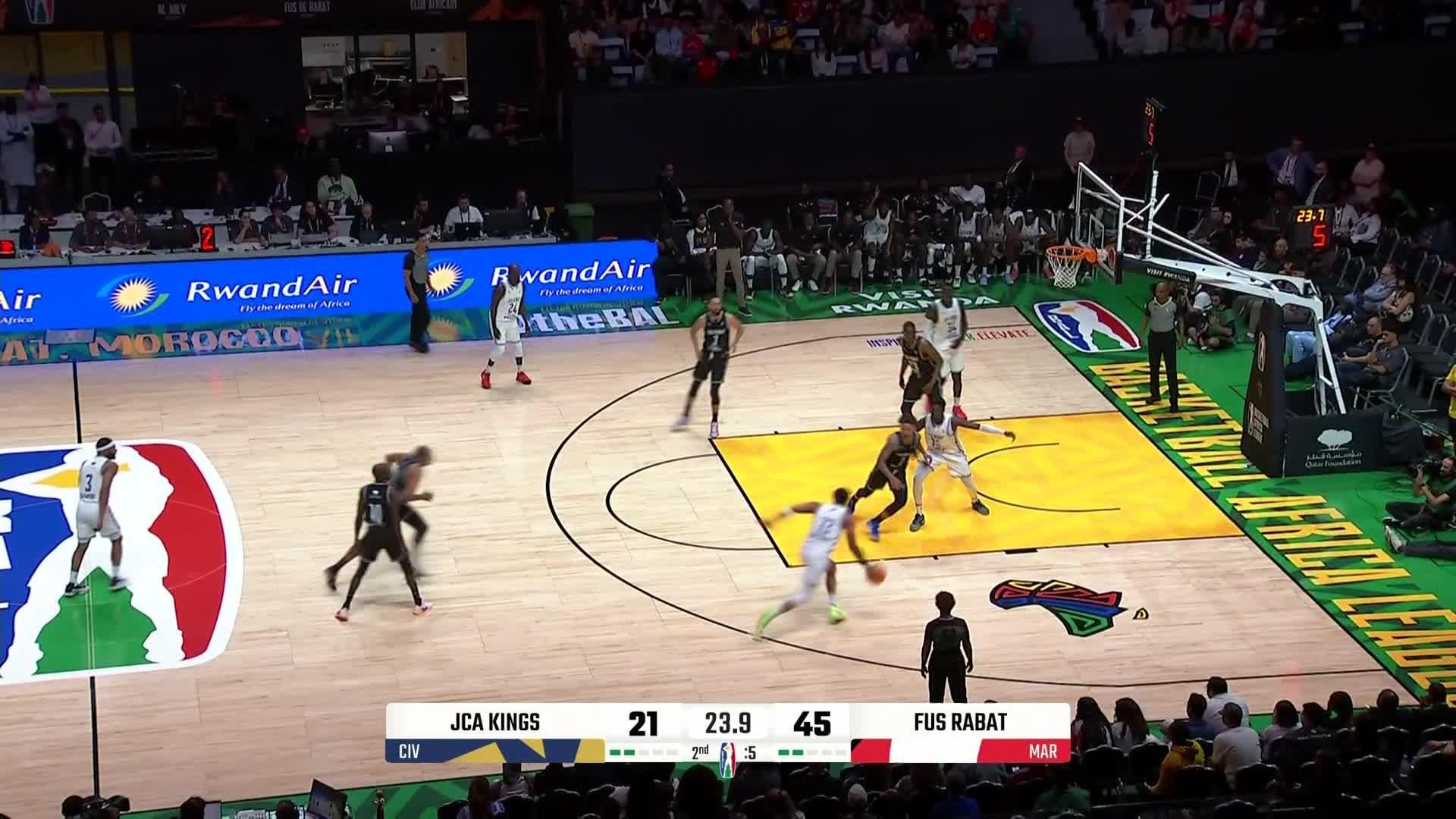 Mouhamadou Diagne with a huge block!