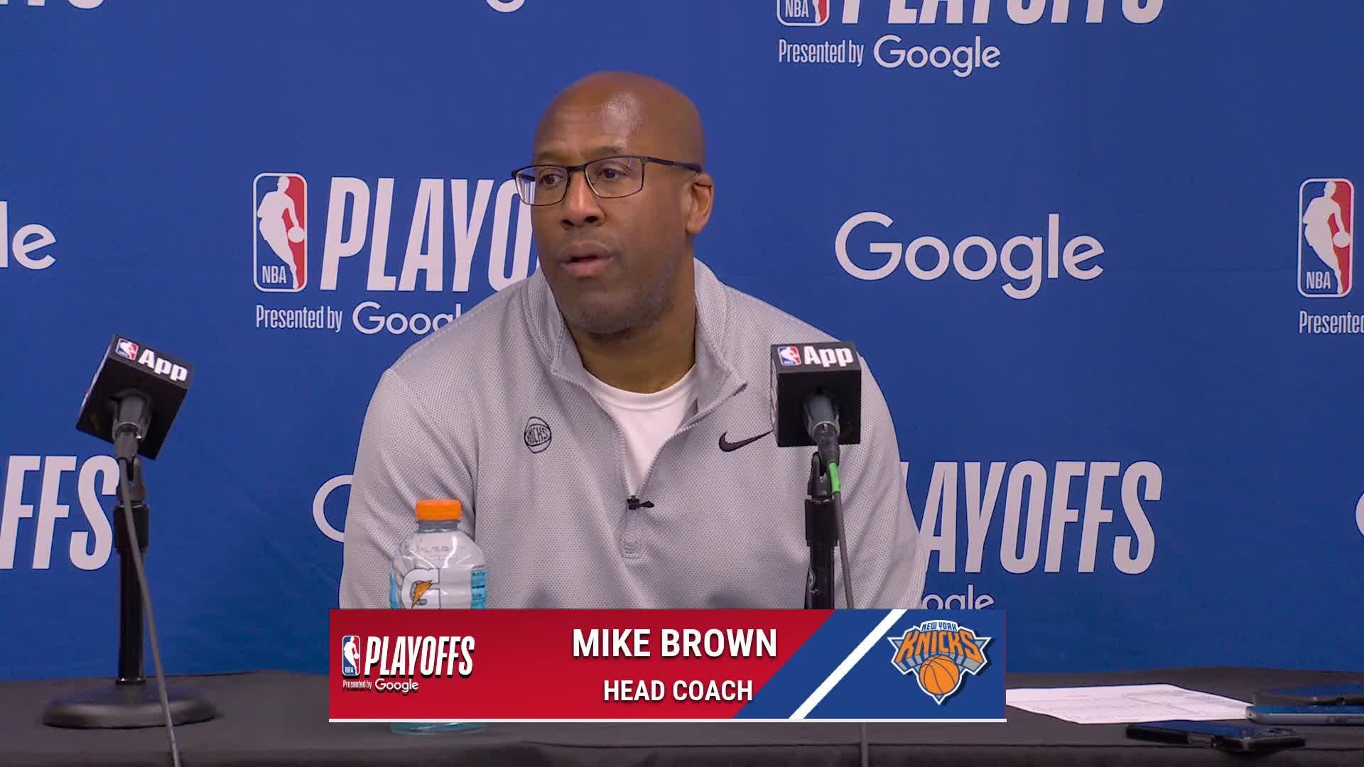 NYK 140, ATL 89: Knicks coach Mike Brown Postgame Media Availability