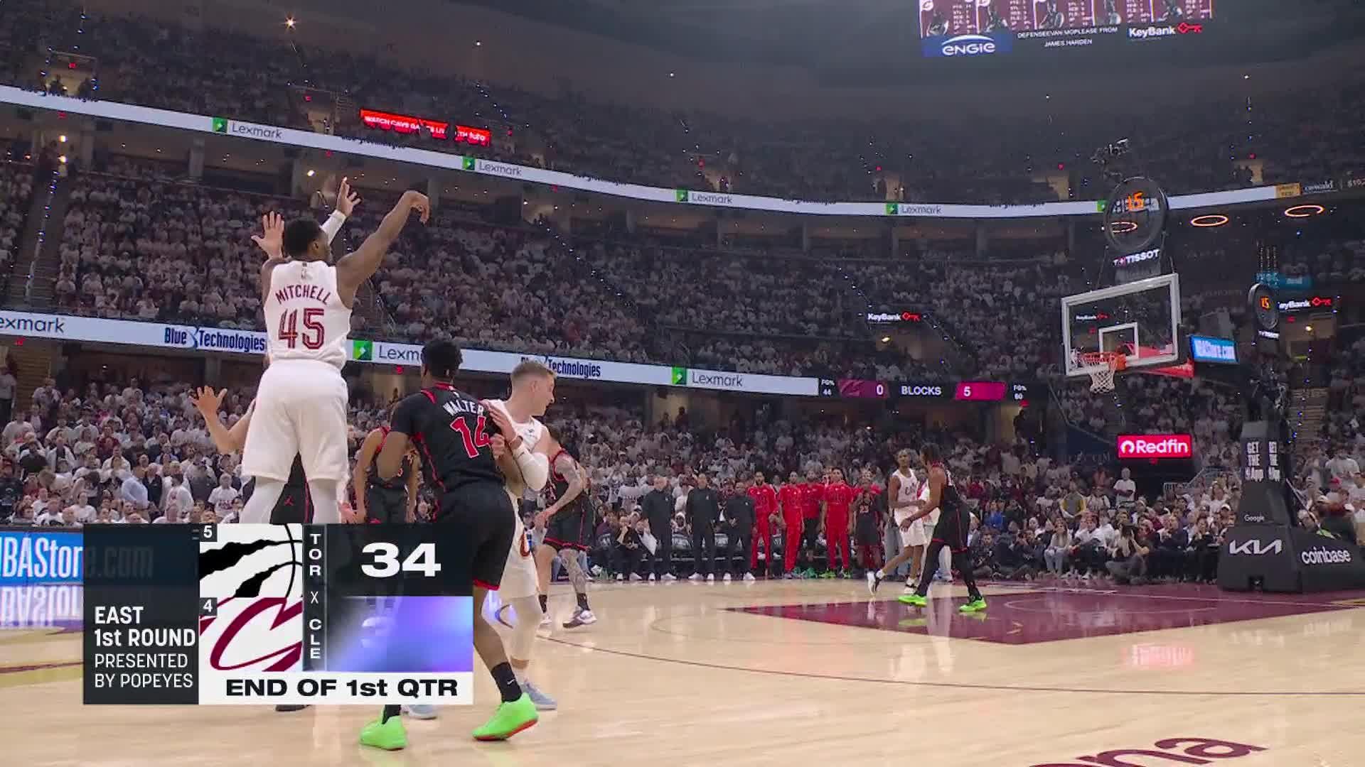 Cleveland Cavaliers vs. Toronto Raptors - 1st Half Highlights