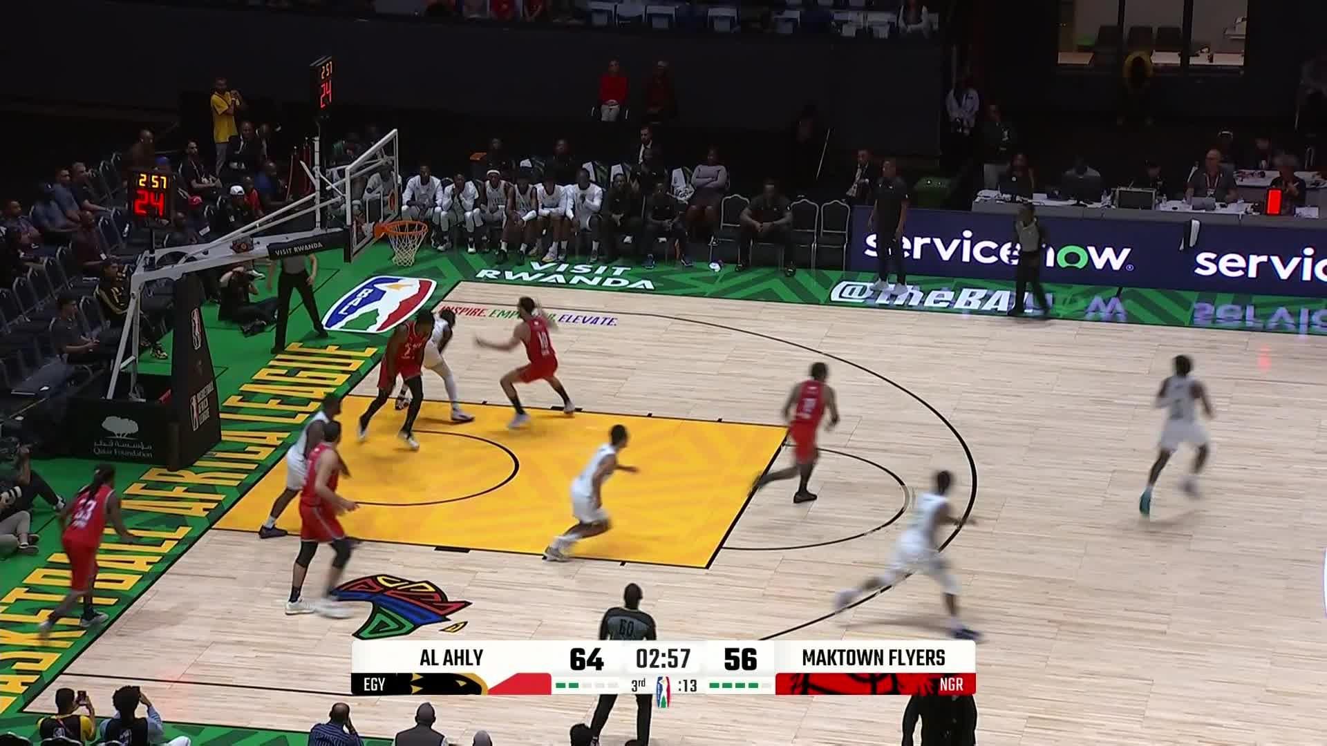 Hassan Drame sets up Ogbodeje Abah nicely for the bucket