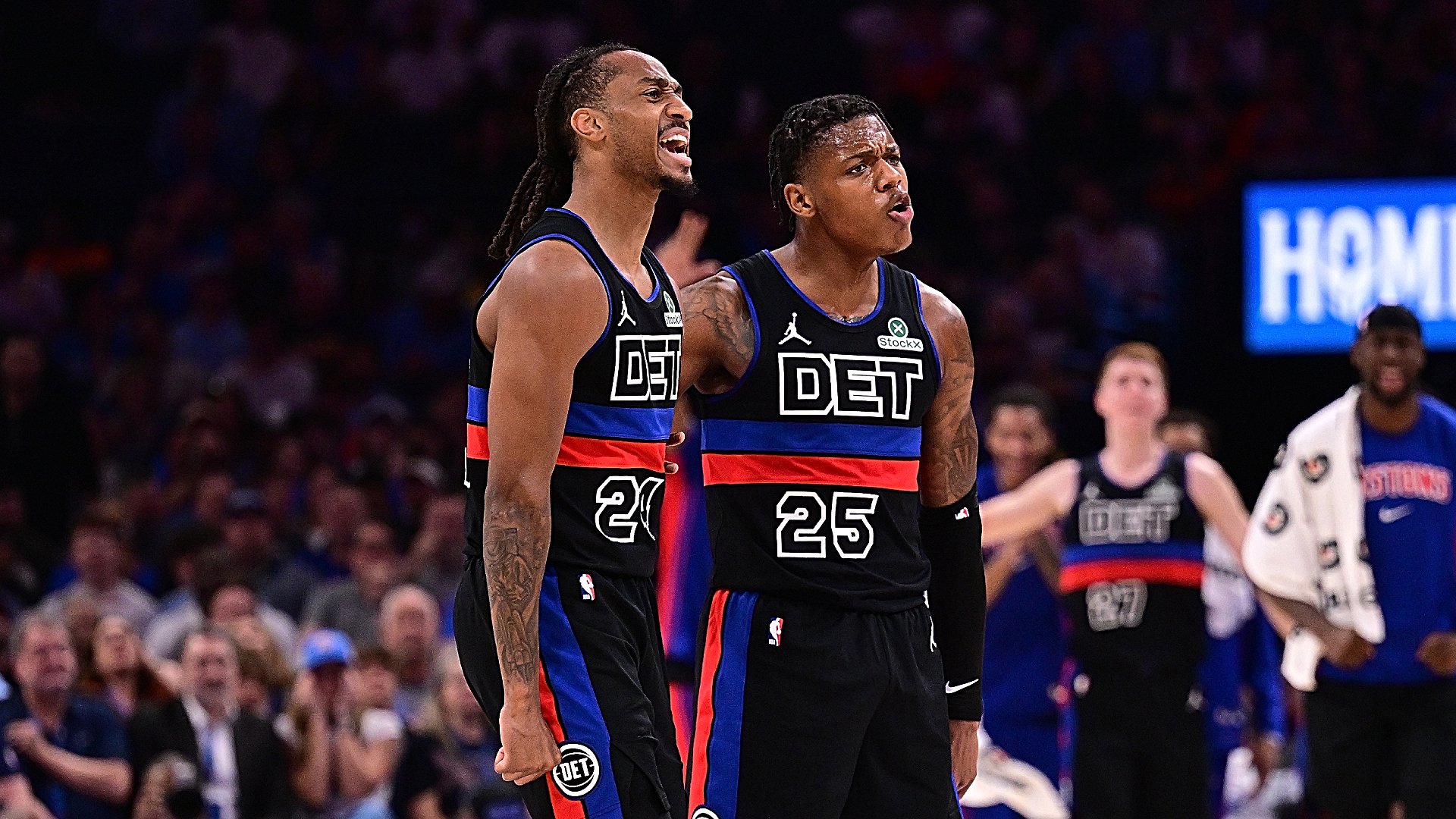 Daniss Jenkins, Marcus Sasser see their dream come true as Pistons teammates