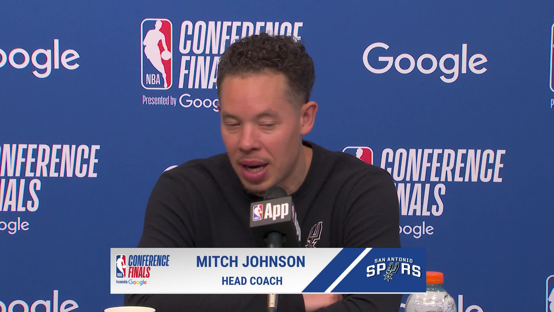 OKC 122, SAS 113: Spurs coach Mitch Johnson Postgame Media Availability