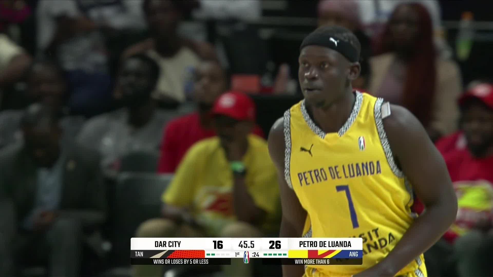 Highlights from Kacuol Dut Jok's 15 -Dar City Tanzania vs. Angola Petro de Luanda