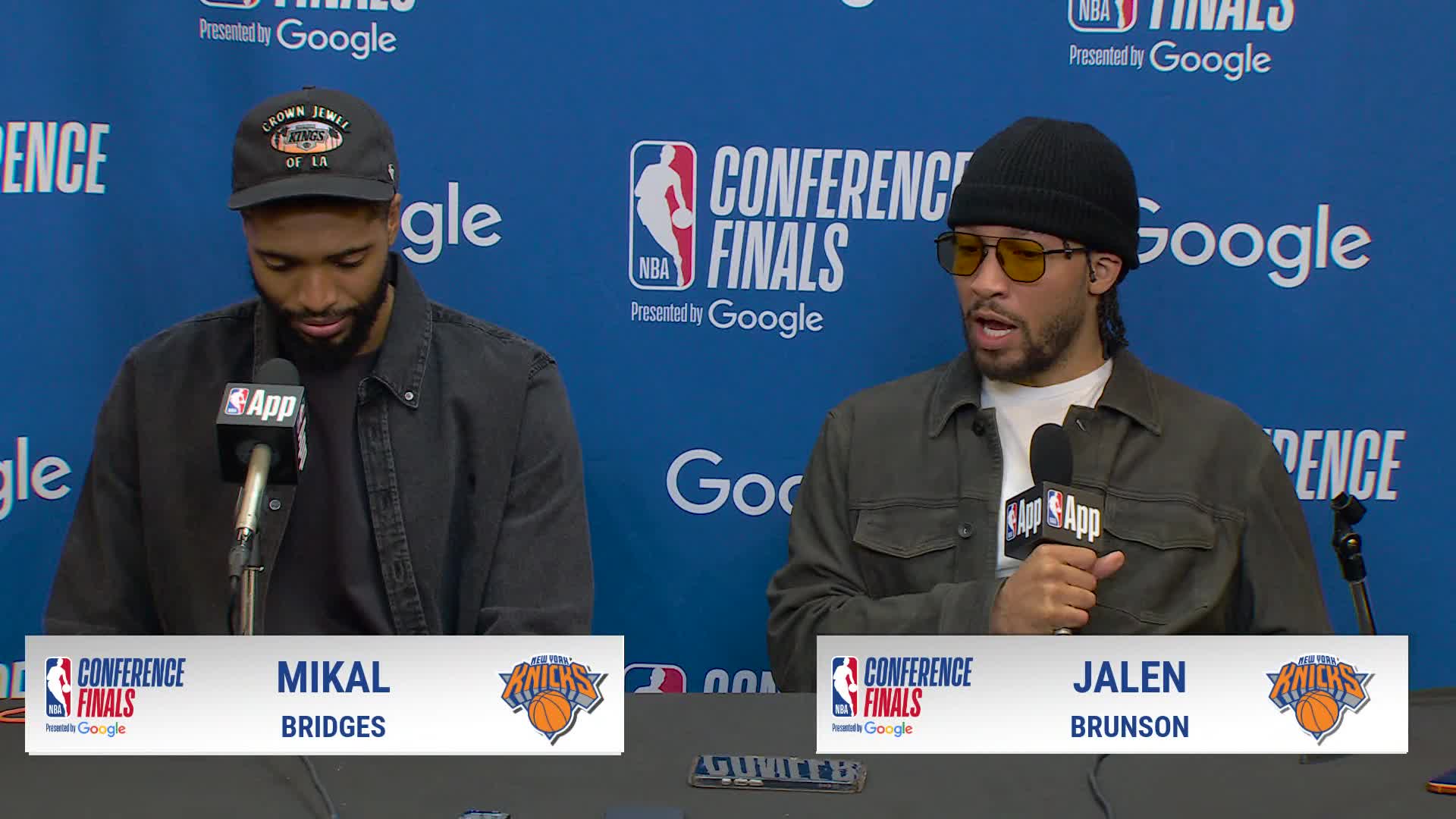 NYK 109, CLE 93: Mikal Bridges, Jalen Brunson Postgame Media Availability