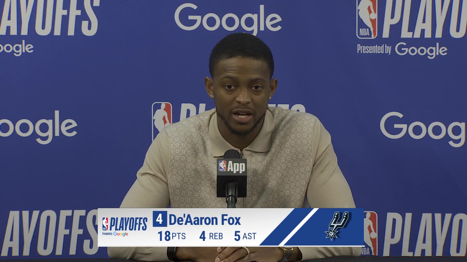 SAS 126, MIN 97: De'Aaron Fox Postgame Media Availability
