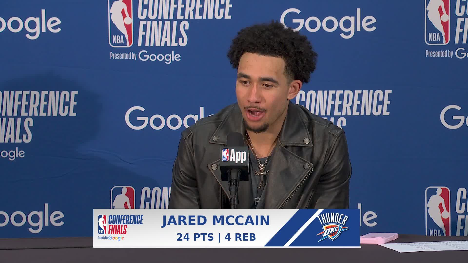 OKC 123, SAS 108: Jared McCain Postgame Media Availability