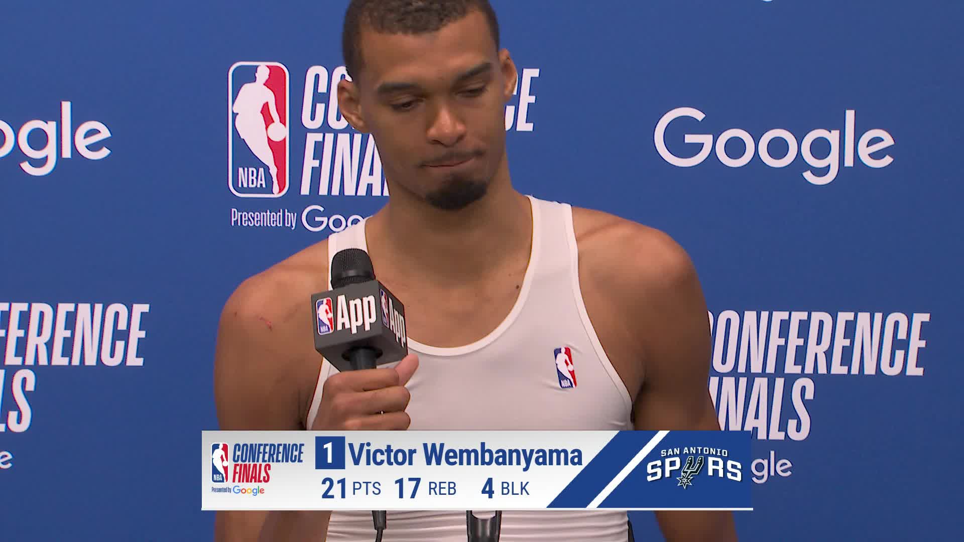 OKC 122, SAS 113: Victor Wembanyama Postgame Media Availability