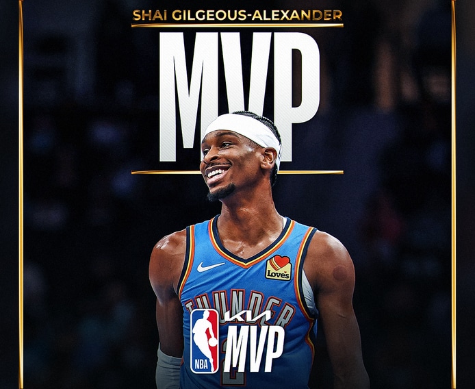 SGA wins 2025-26 Kia NBA MVP for 2nd straight season