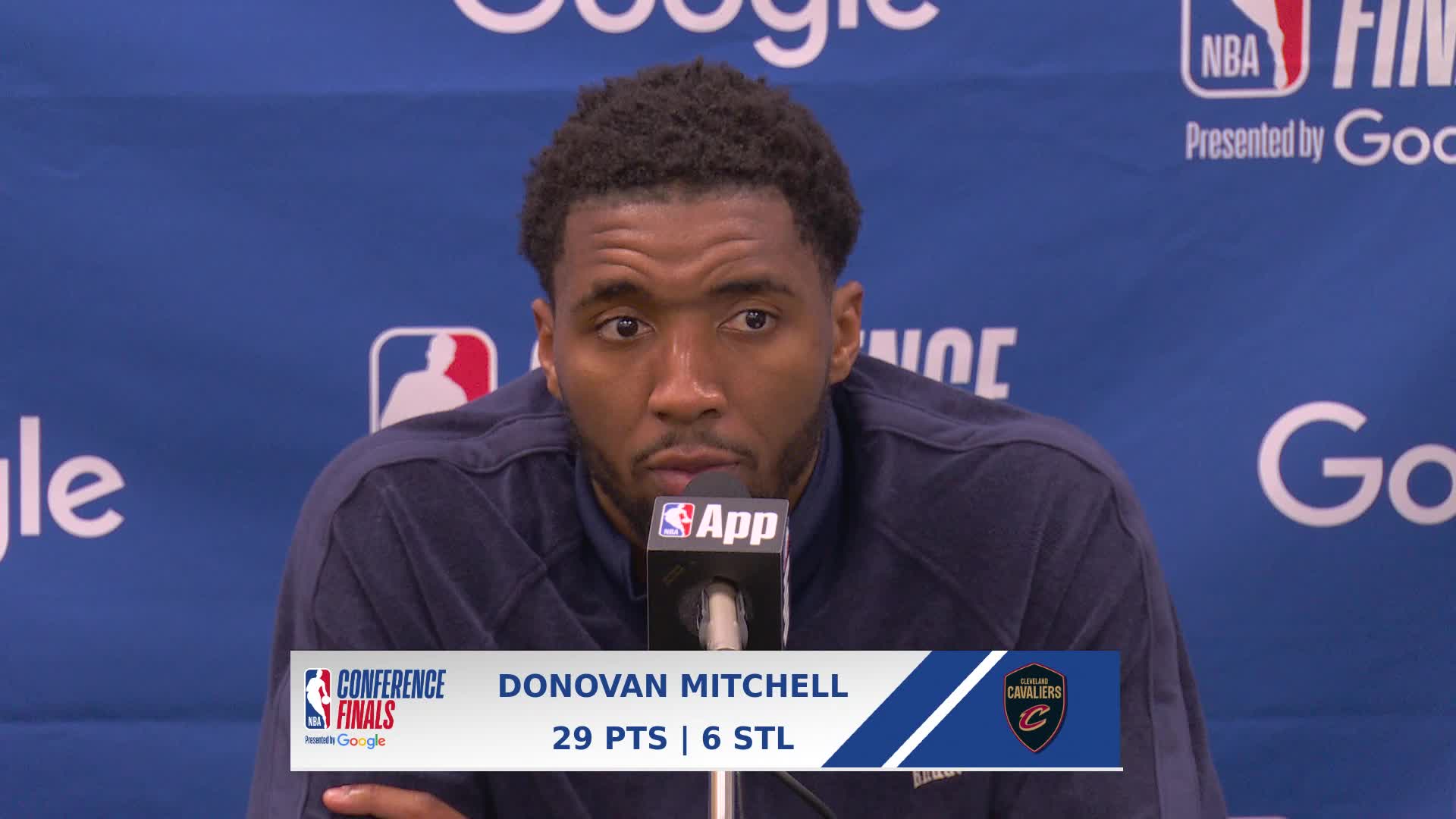 NYK 115, CLE 104: Donovan Mitchell Postgame Media Availability