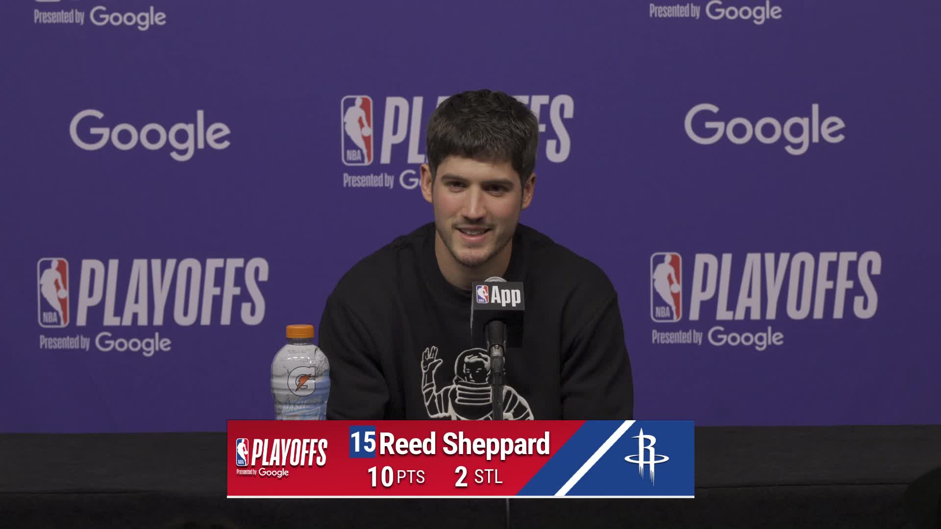 LAL 98, HOU 78: Reed Sheppard Postgame Media Availability