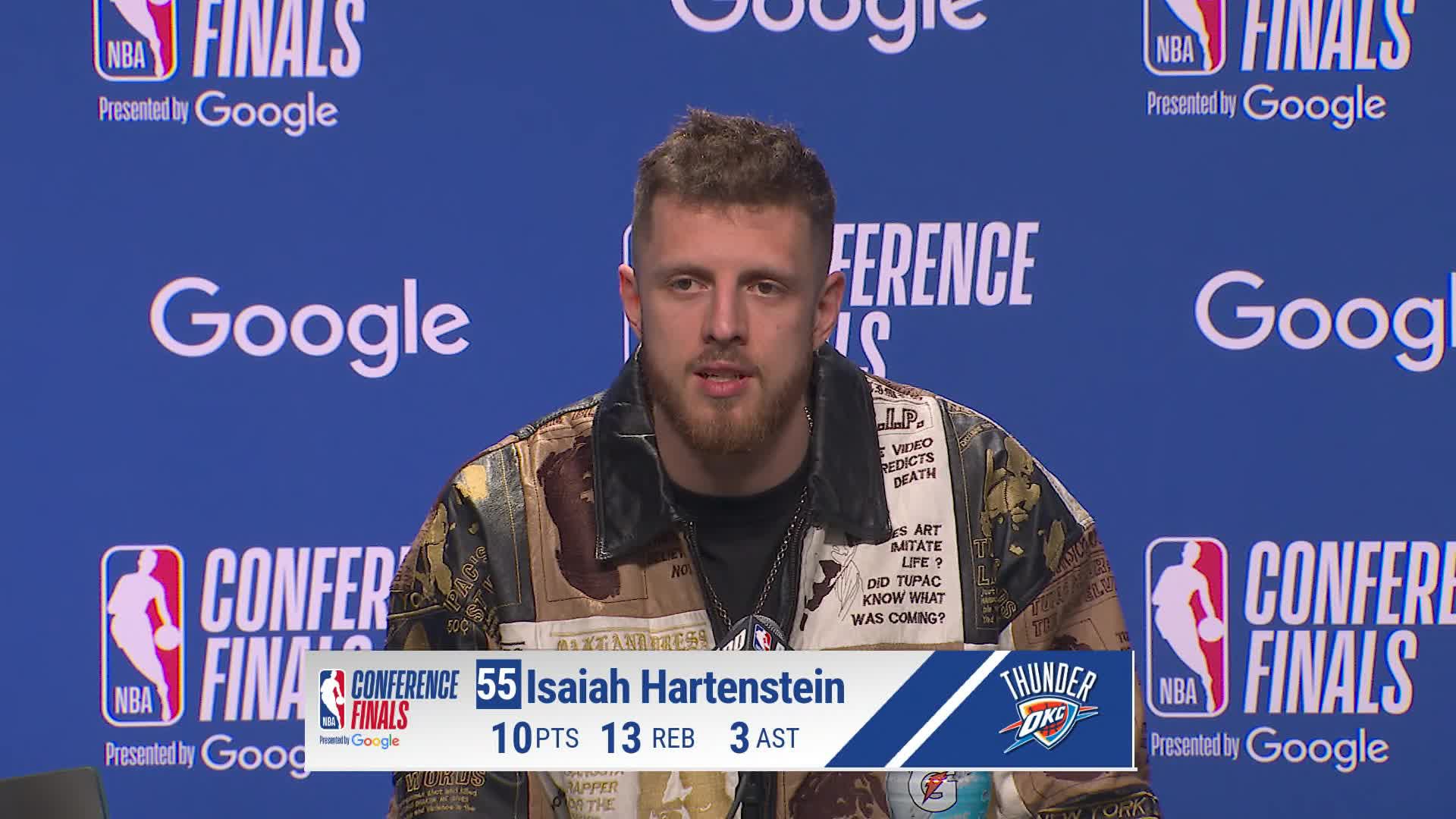 OKC 122, SAS 113: Isaiah Hartenstein Postgame Media Availability