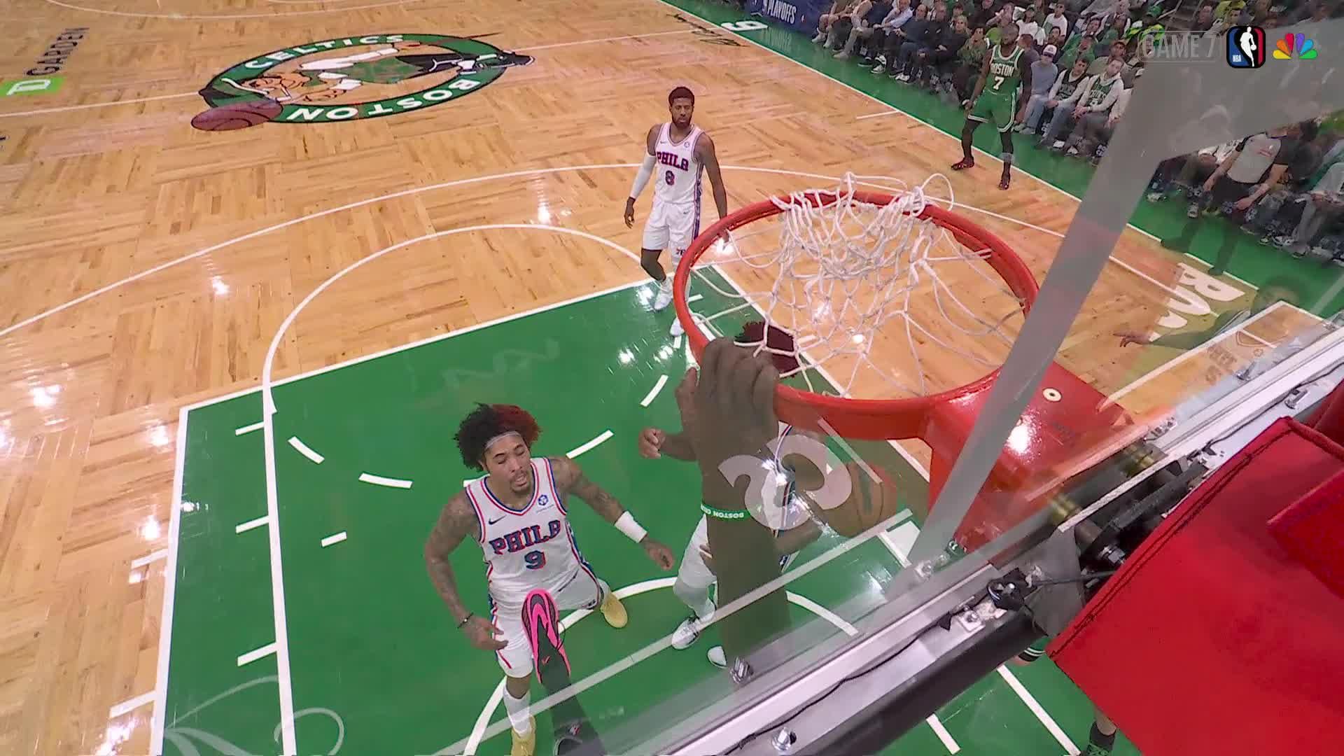 Neemias Queta with the dunk