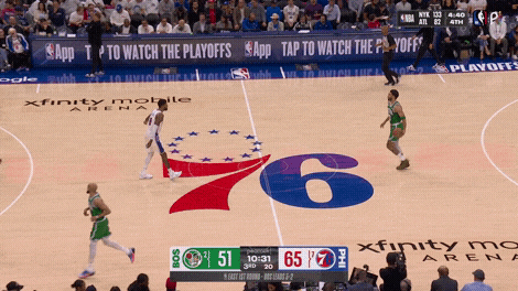 Tyrese Maxey strips the ball from Jayson Tatum