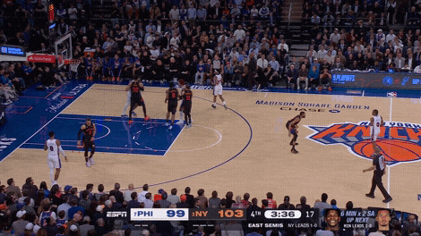 Knicks blitz, Tyrese Maxey pass to VJ Edgecombe