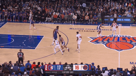 Paul George screen navigation in Game 1