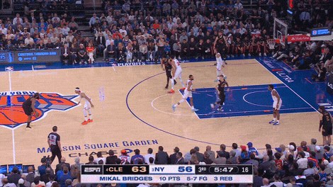 Sam Merrill corner 3-pointer