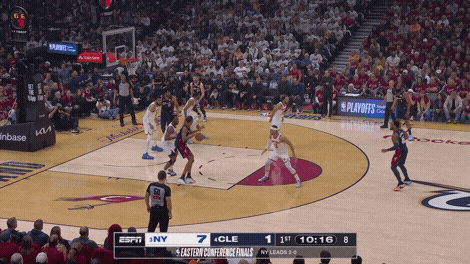Mikal Bridges transition layup
