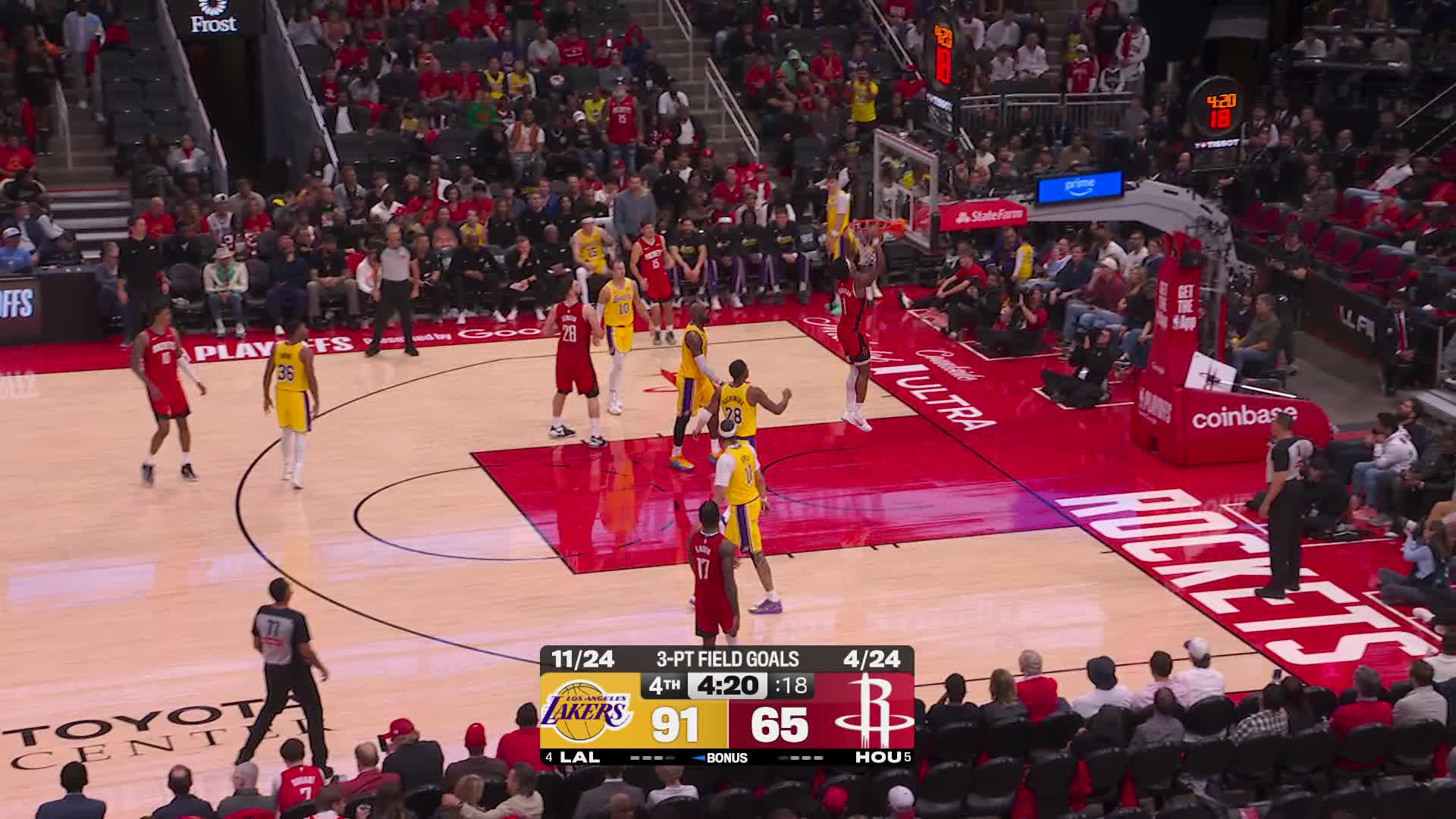 Amen Thompson with the slam