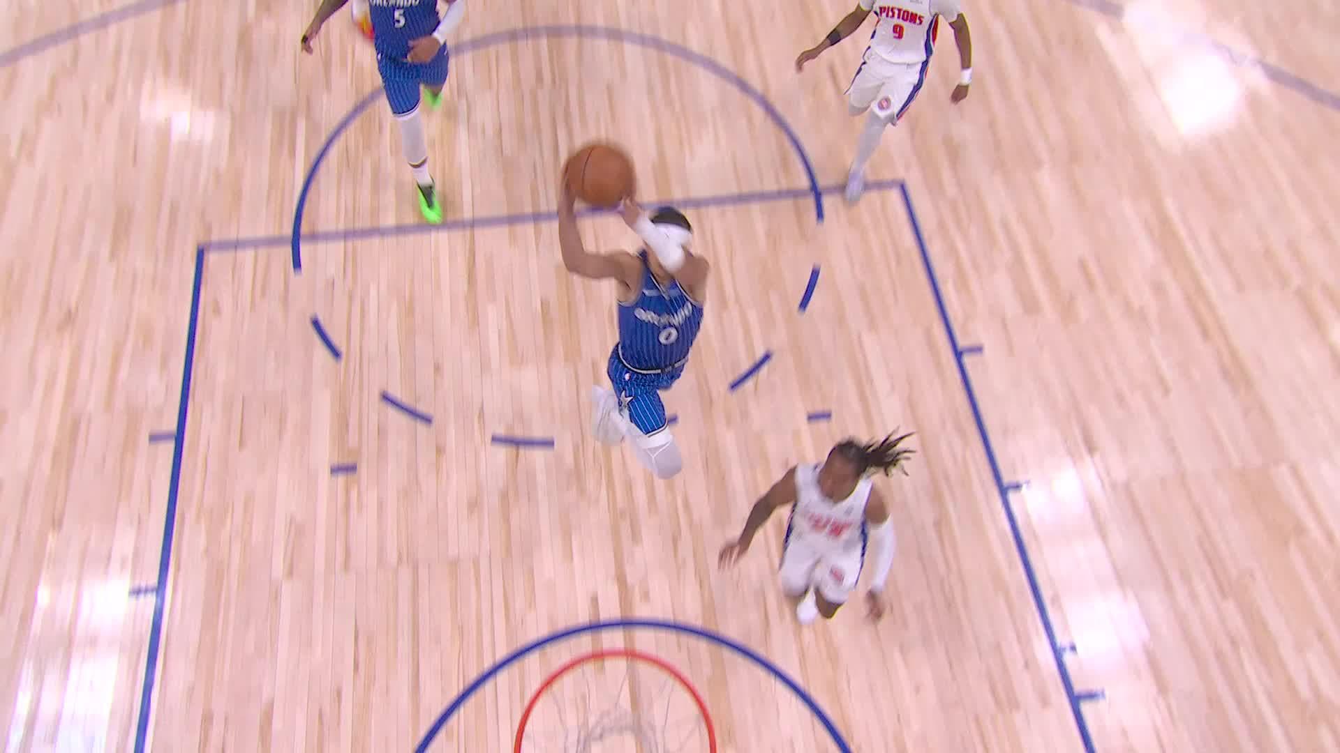 Anthony Black with the dunk
