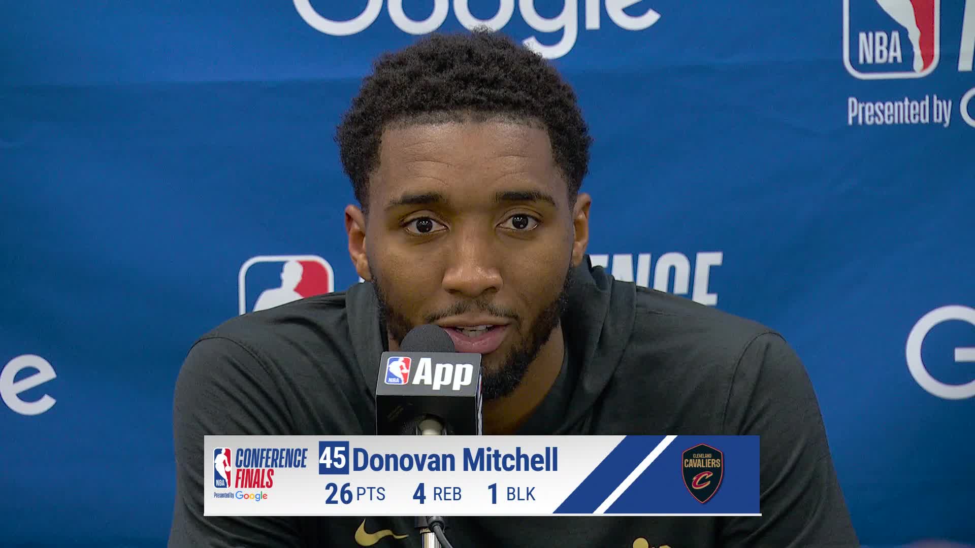 NYK 109, CLE 93: Donovan Mitchell Postgame Media Availability