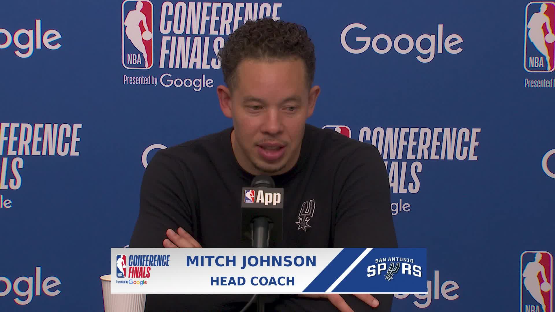 SAS 122, OKC 115: Spurs coach Mitch Johnson Postgame Media Availability