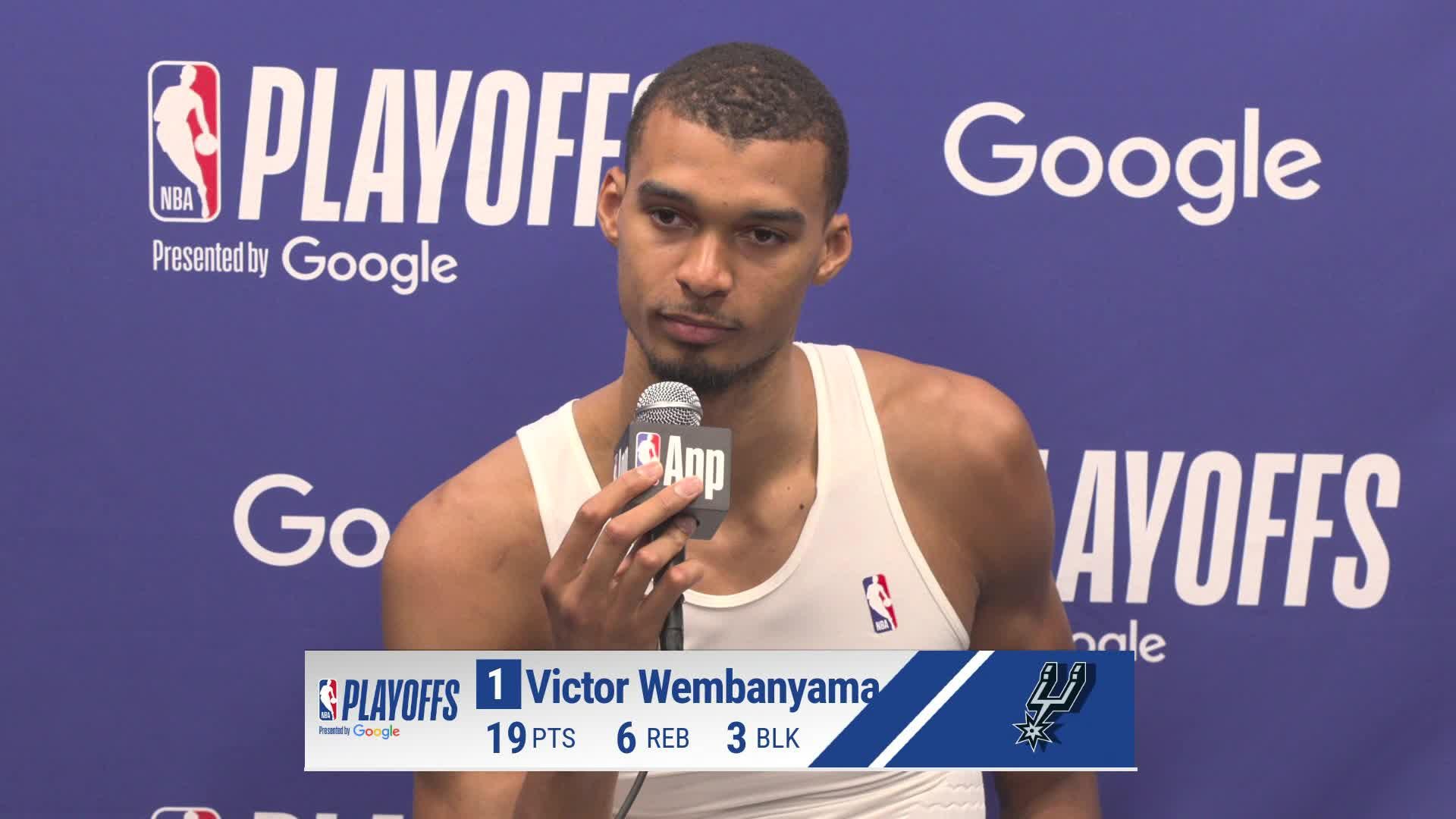 SAS 139, MIN 109: Victor Wembanyama Postgame Media Availability