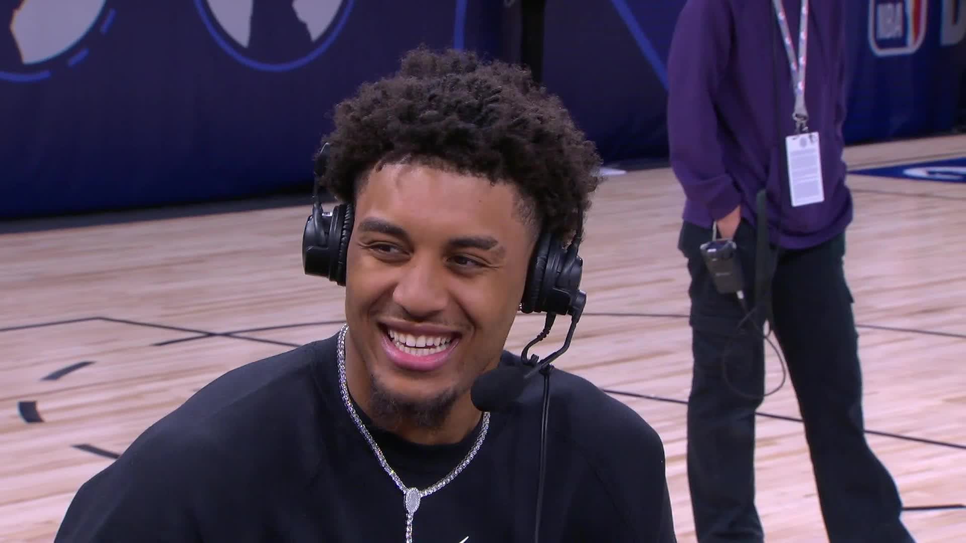 Yaxel Lendeborg talks Draft at AWS NBA Draft Combine
