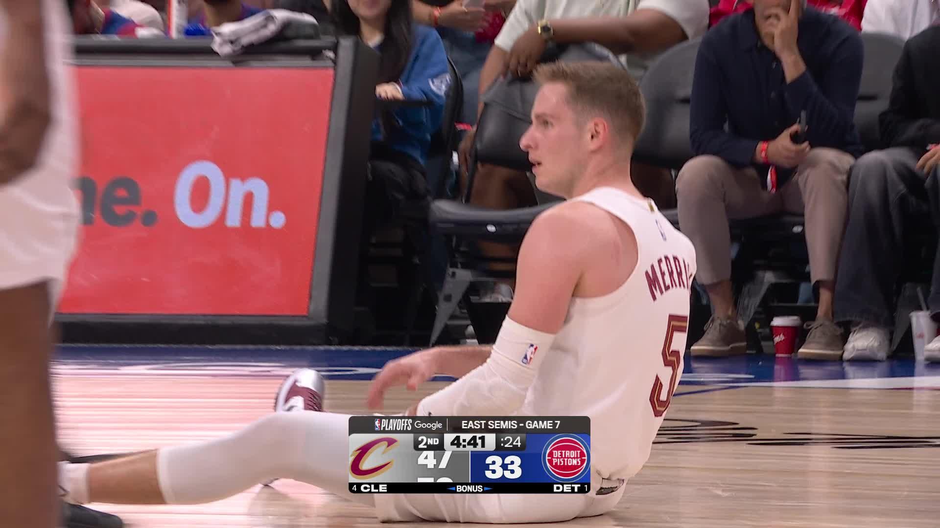 Sam Merrill connects on a 4-point play