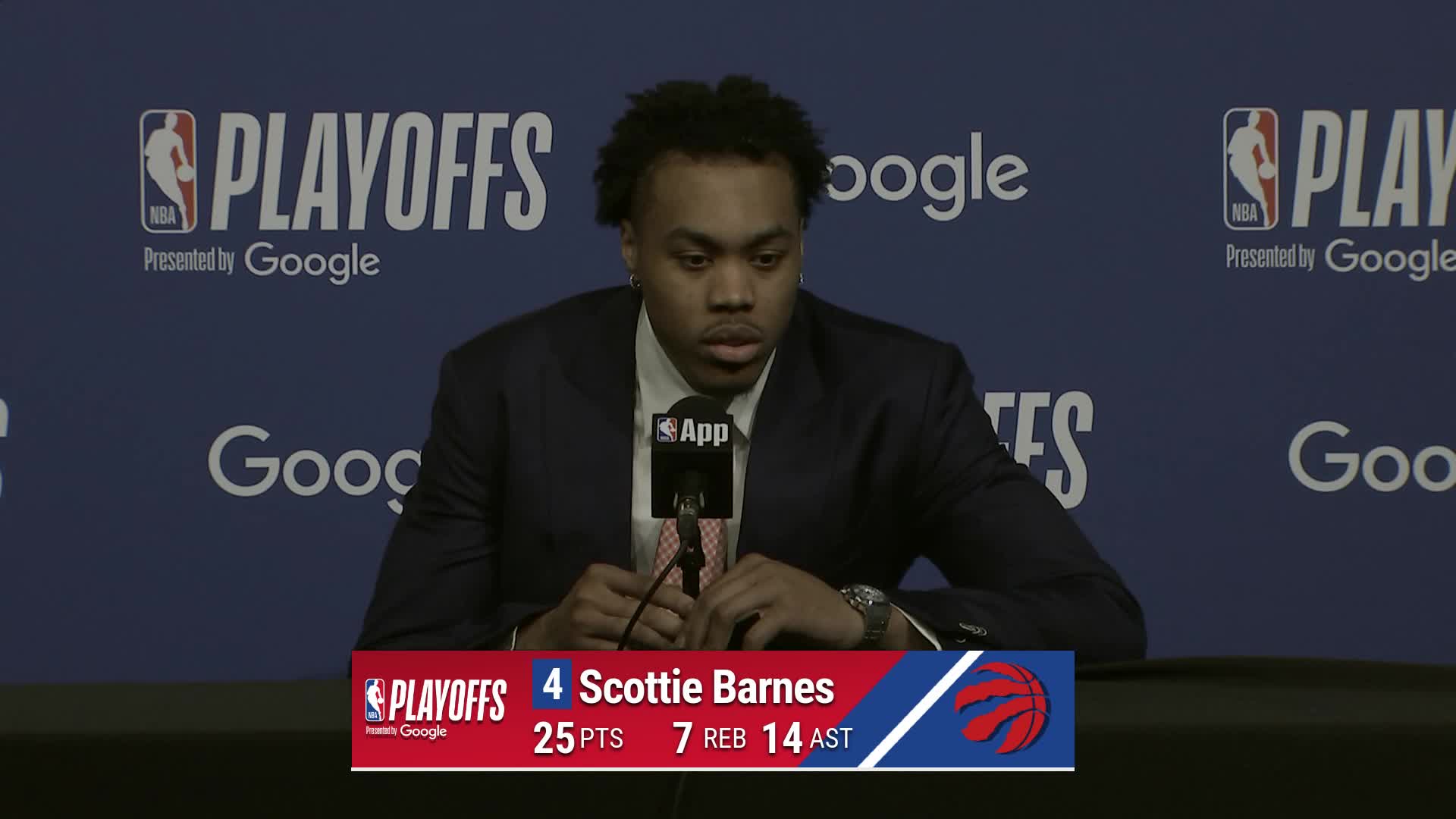 TOR 112, CLE 110: Scottie Barnes Postgame Media Availability