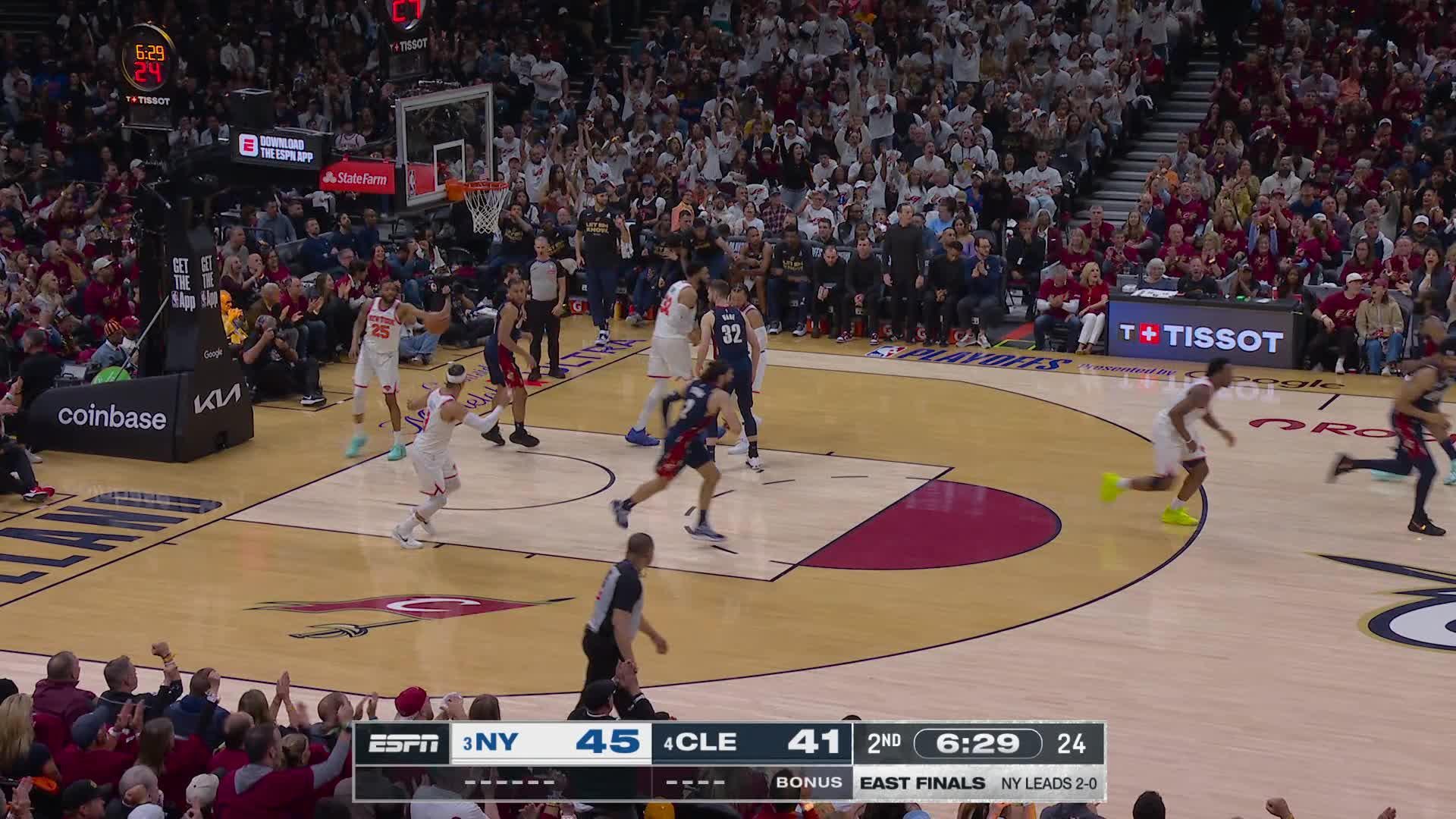 James Harden connects from behind the arc