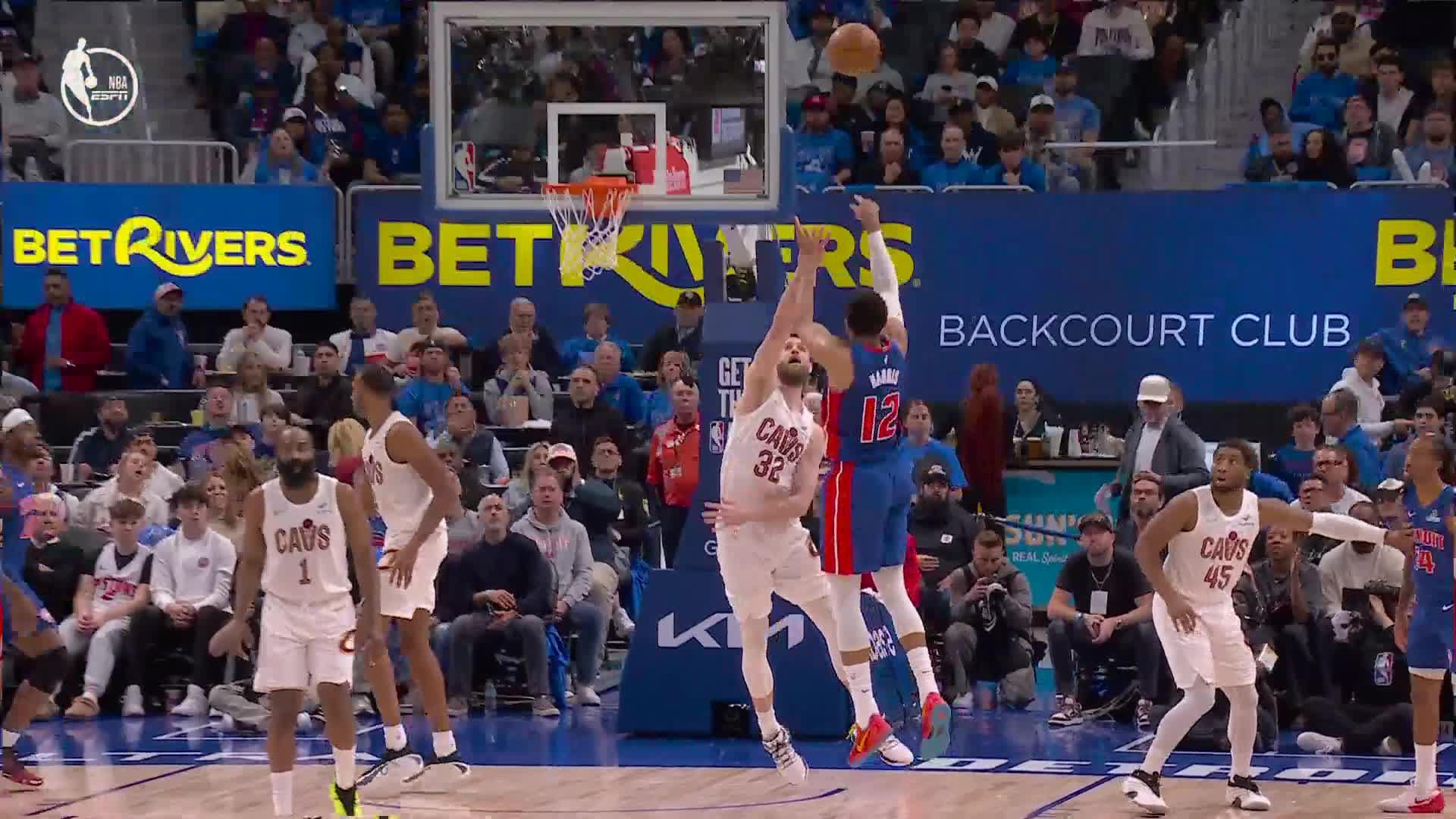 Detroit Pistons vs. Cleveland Cavaliers - 1st Half Highlights