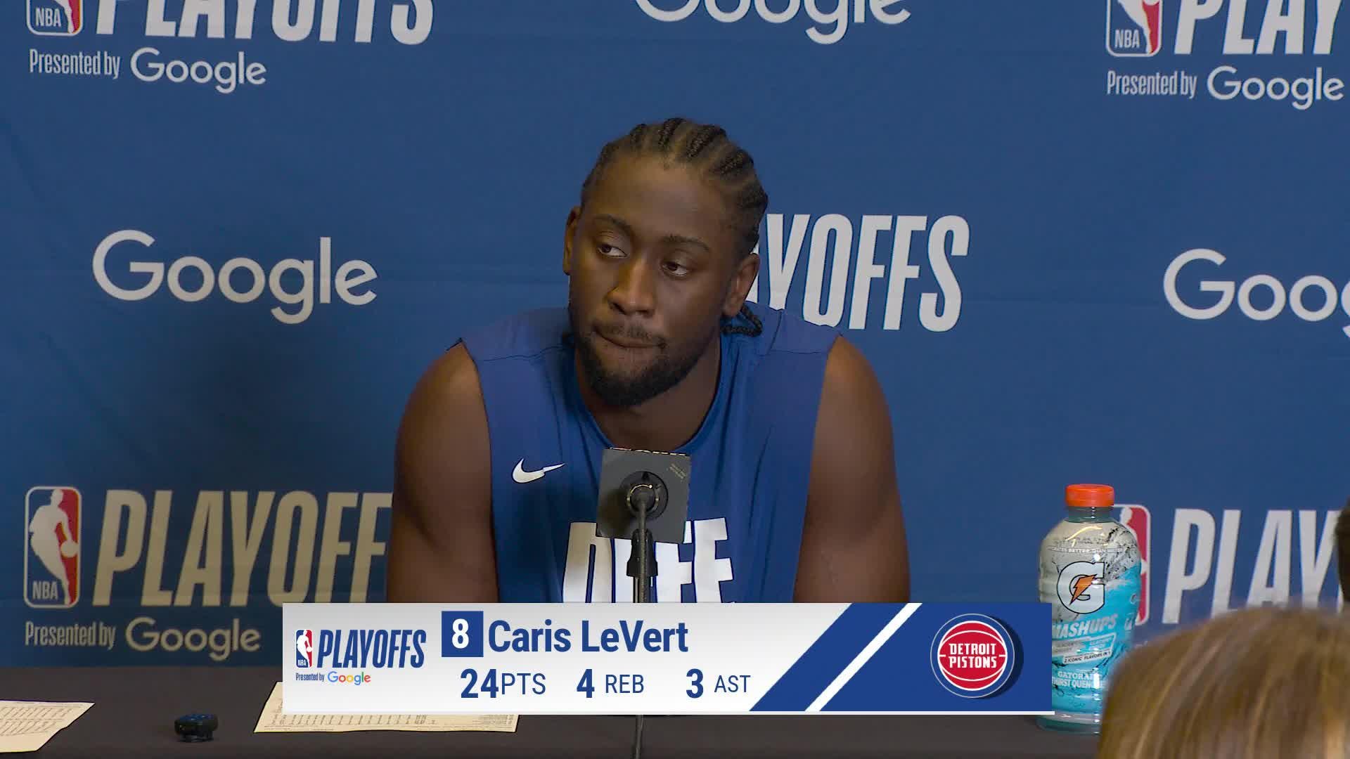 CLE 112, DET 103: Caris LeVert Postgame Media Availability