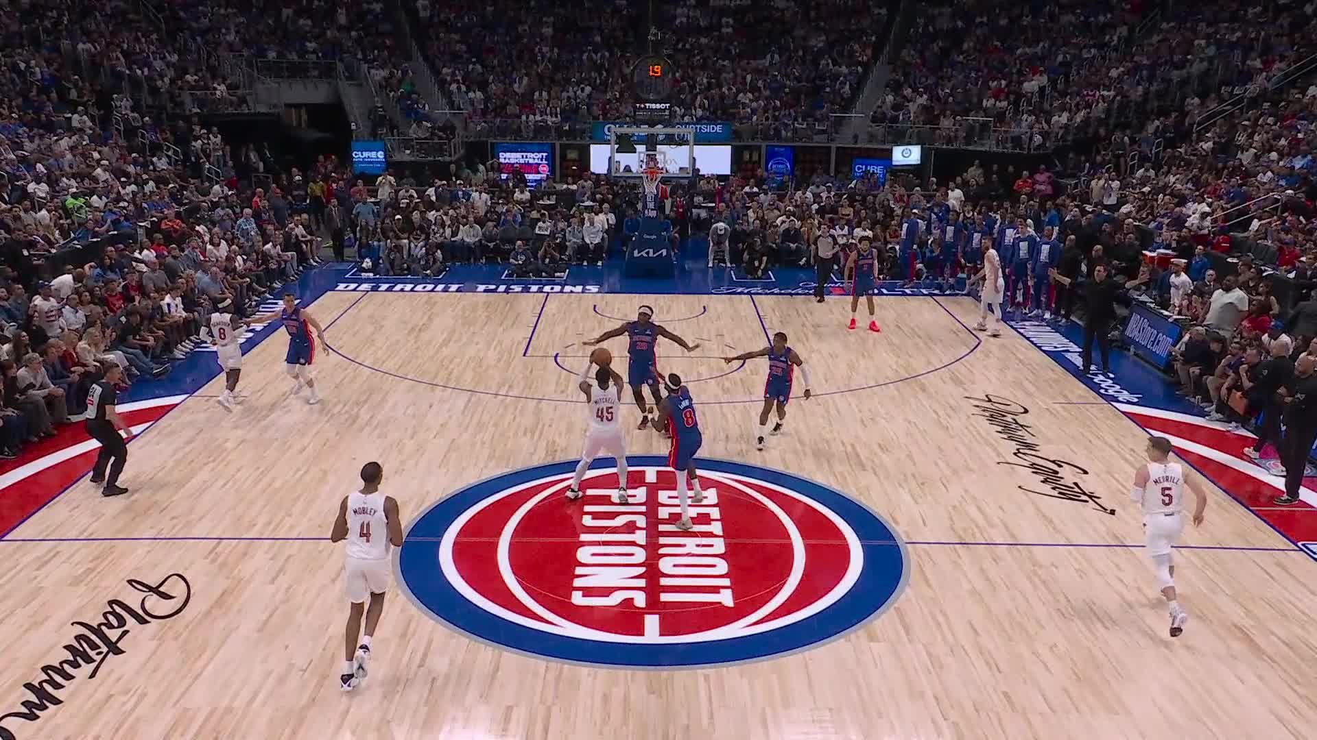 Detroit Pistons vs. Cleveland Cavaliers - 1st Half Highlights