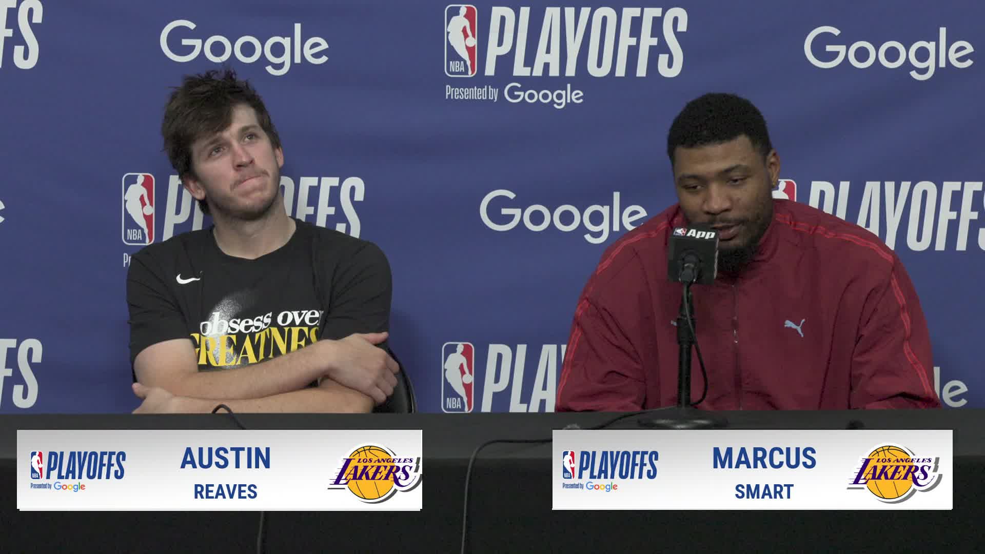 OKC 115, LAL 110: Austin Reaves, Marcus Smart Postgame Media Availability