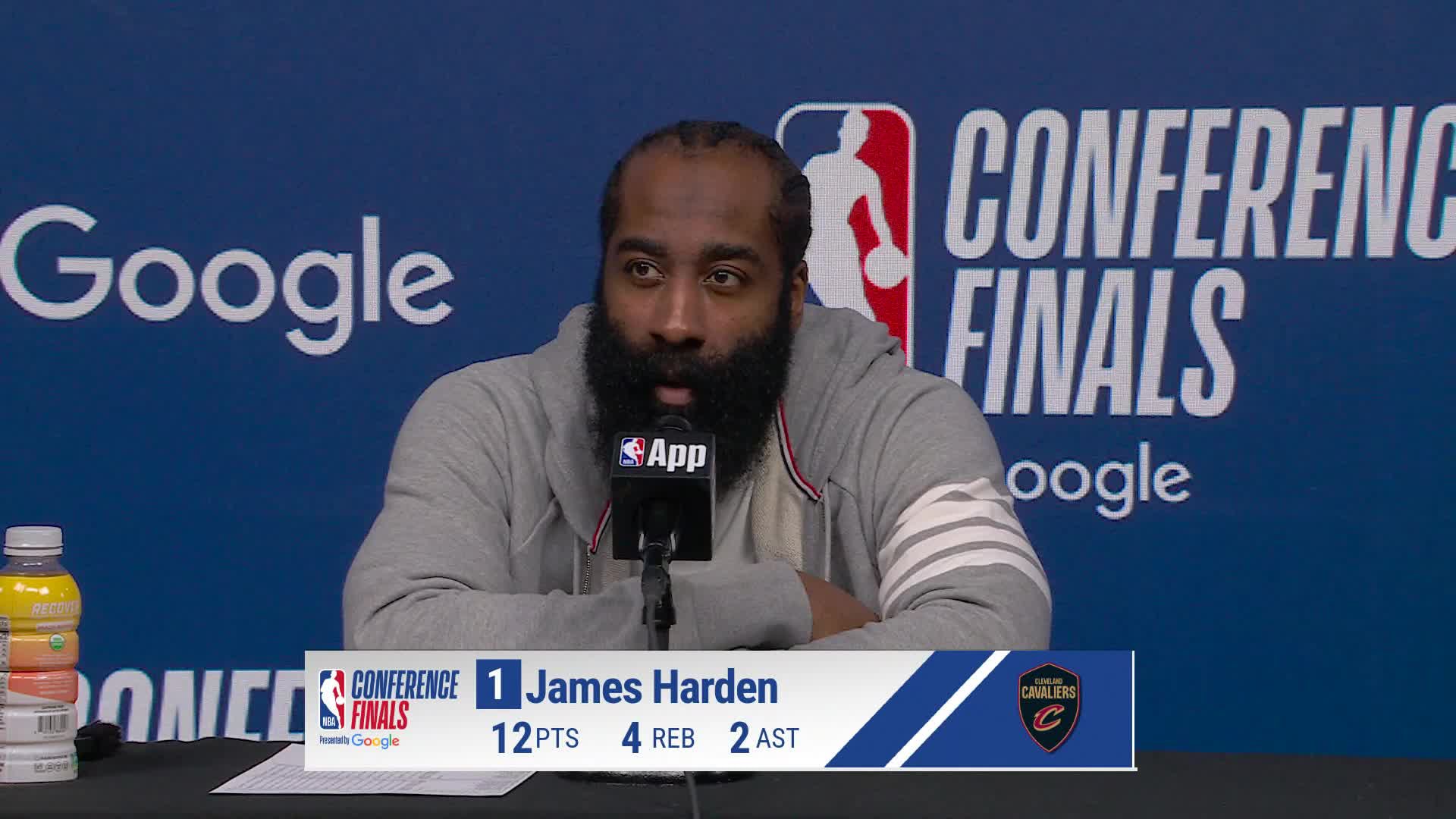 NYK 130, CLE 93: James Harden Postgame Media Availability