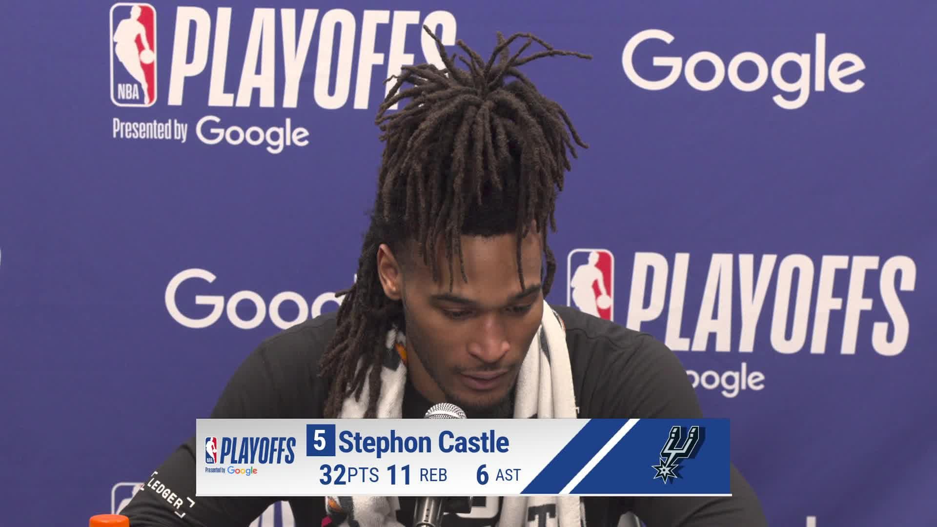 SAS 139, MIN 109: Stephon Castle Postgame Media Availability