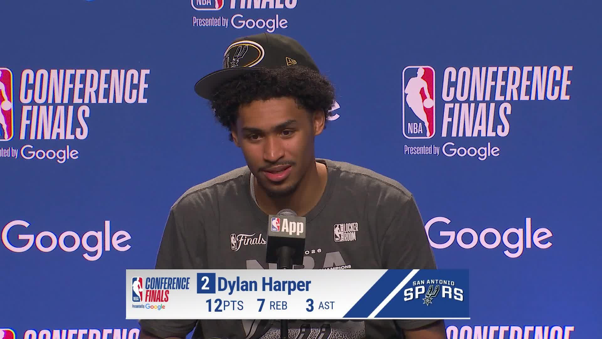 SAS 111, OKC 103: Dylan Harper Postgame Media Availability