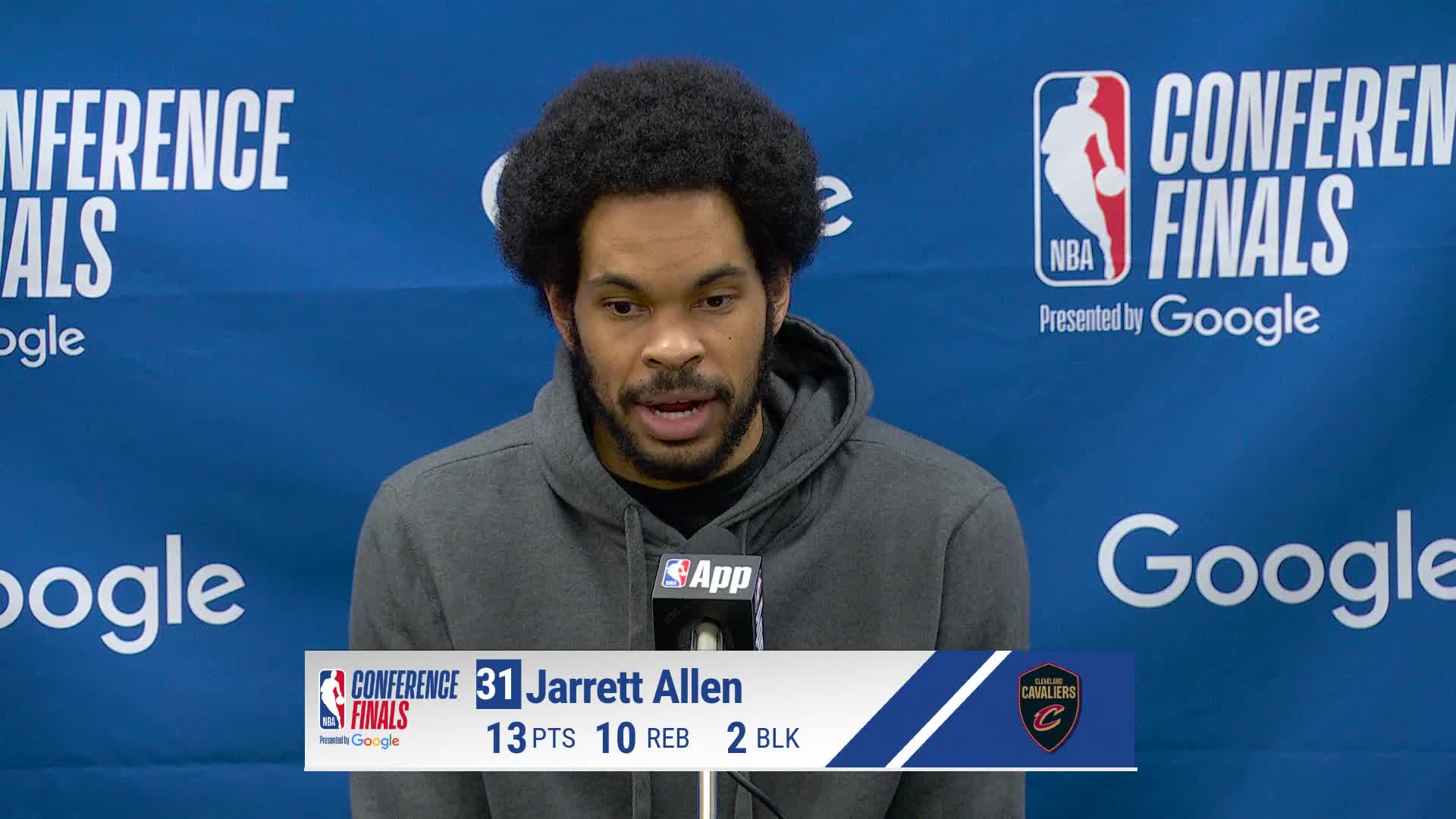 NYK 109, CLE 93: Jarrett Allen Postgame Media Availability