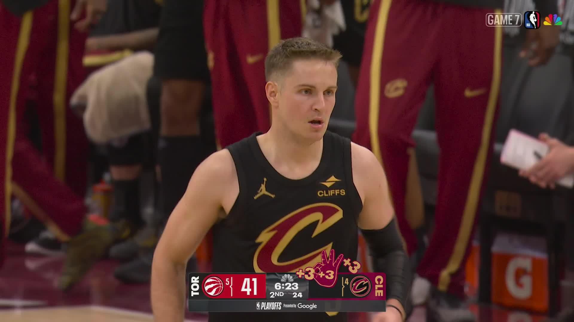 Sam Merrill with the 3-pointer