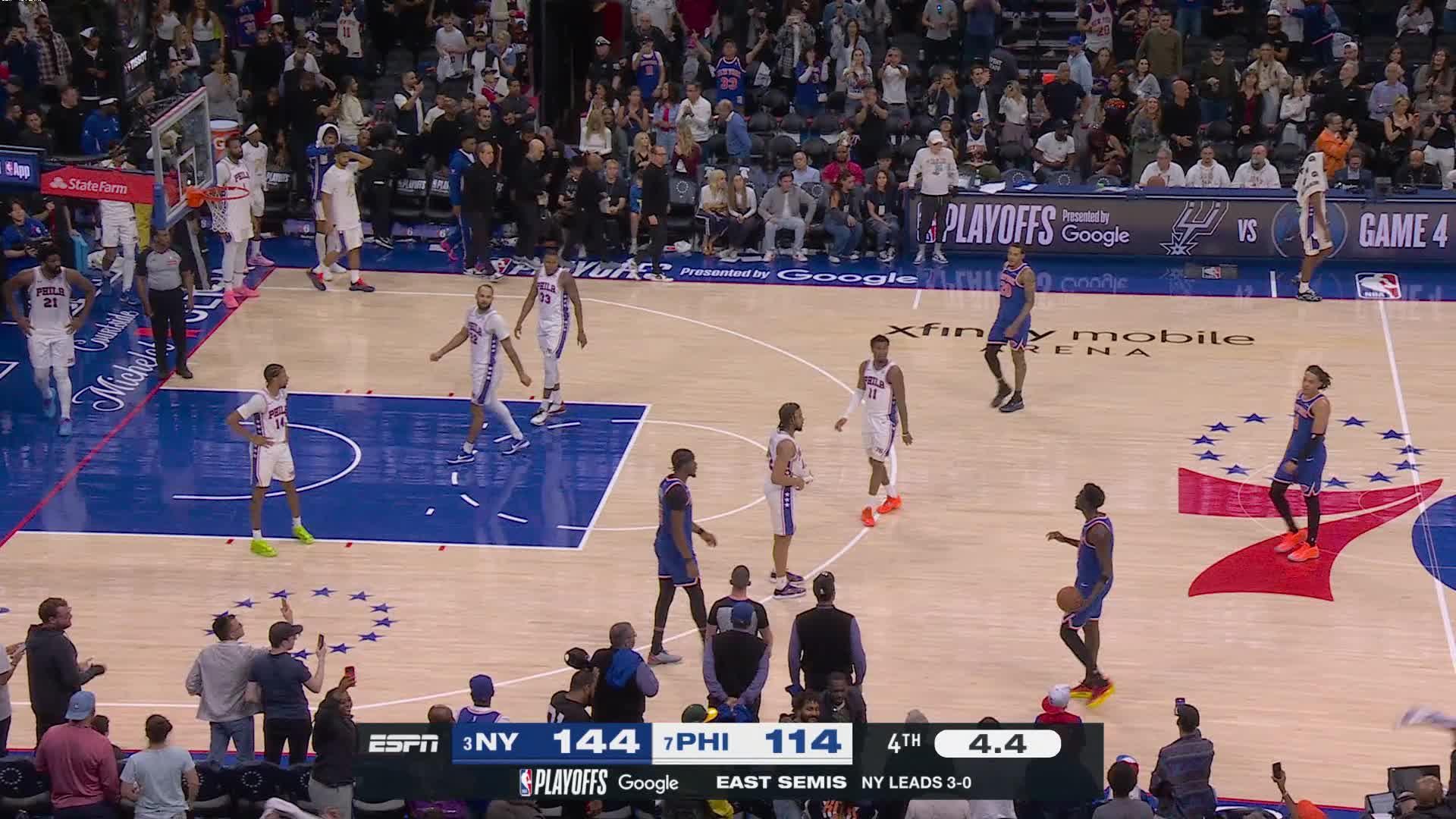 Philadelphia 76ers vs. New York Knicks - 4th Quarter Highlights