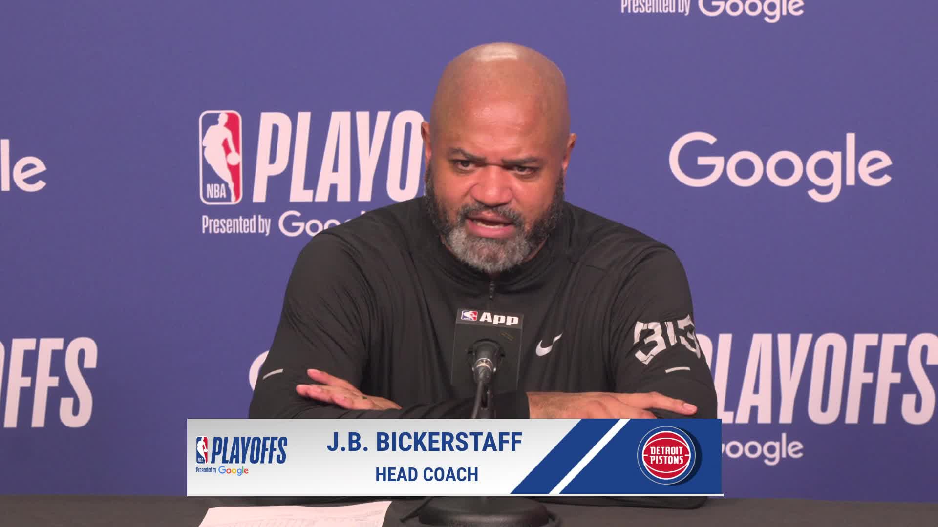 CLE 125, DET 94: Pistons coach J.B. Bickerstaff Postgame Media Availability